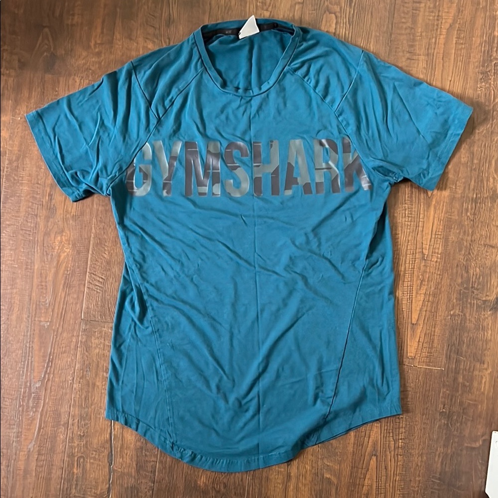 Gymshark Teal Men's Shirt - Picture 3 of 6